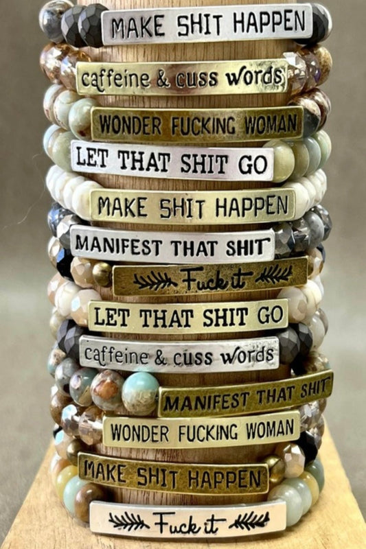 Motivational Quote Bracelets